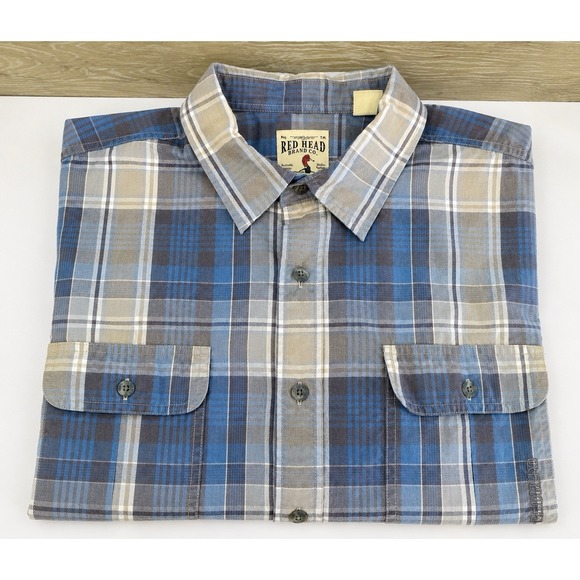 RedHead Other - Red Head Brand Shirt Men's XLT Plaid Vented Pocket Bass Pro Fishing Outdoor SS
